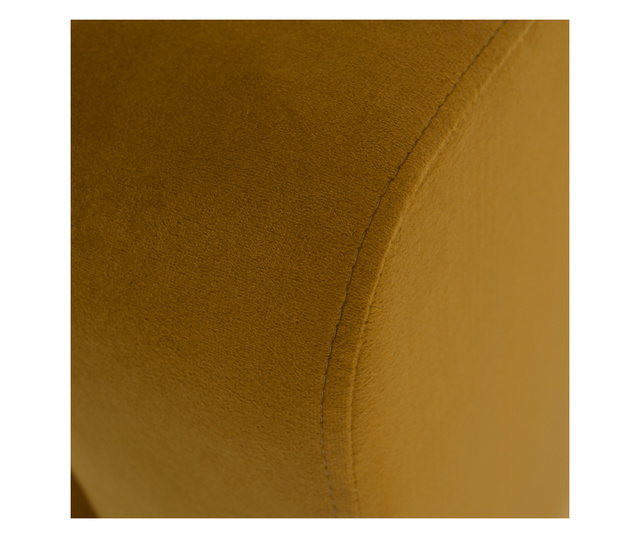 Luana hořčicově žluté textilní potahové křeslo 87x78x85 cm