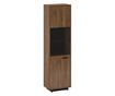 Vitrin mdf barna tölgy Bolzano fekete Delis Bal 58,9x38x201,2 cm
