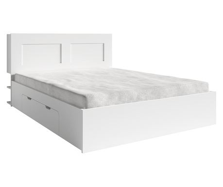Ramiak bijeli mdf krevet 160x200 cm