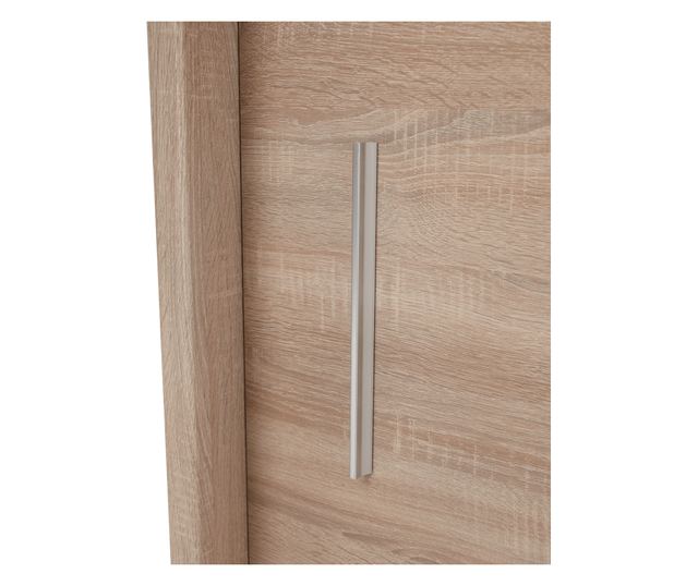 Dulap cu usi glisante mdf maro stejar sonoma Low 180x61x215 cm