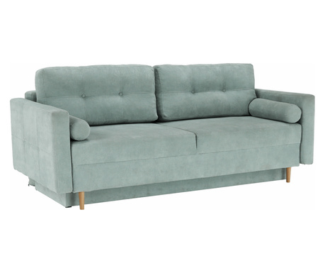 Queens mint zelena sofa na razvlačenje 216x93x100 cm