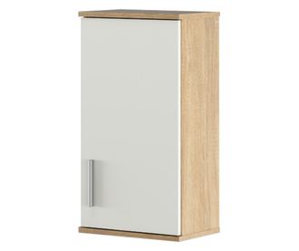 Függesztett gardrób mdf natúr sonoma tölgy matt fehér Lessy 38x25x72 cm