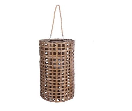 Závěsná bambusová lucerna hnědá Thai Ø 36 cm x 60 v