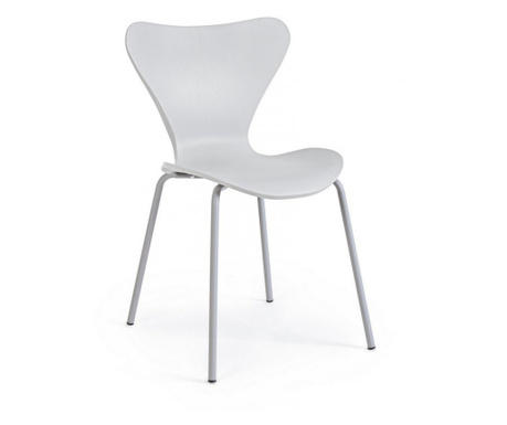 Комплект 4 стола Tessa сиви 50x49,5x82 см