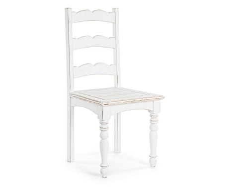 Antik fehér fa szék Colette 45 cm x 45 cm x 102 hx 46 h1