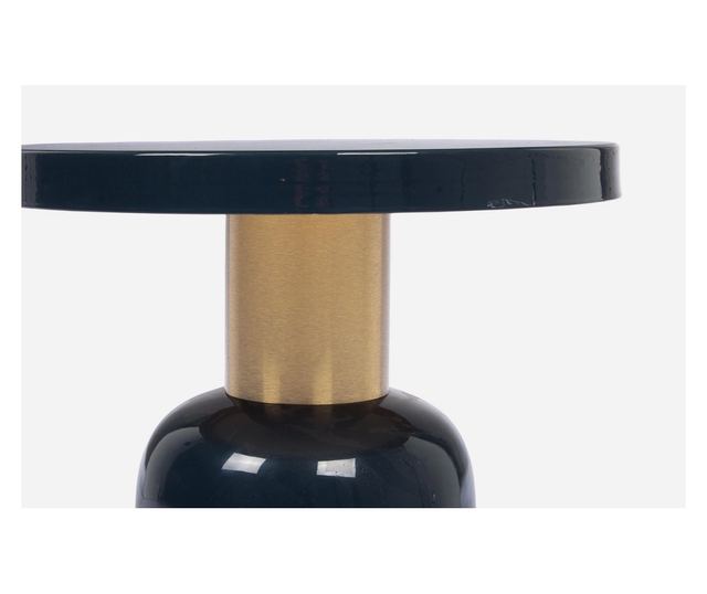 Masuta Cafea Metal Albastru Auriu Nalima Ø 41 Cm X 41 H