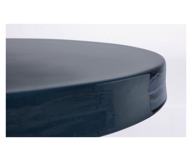 Masuta Cafea Metal Albastru Auriu Nalima Ø 41 Cm X 41 H