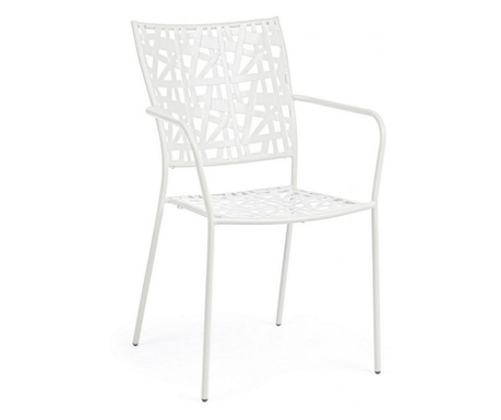 Комплект от 4 бели стола Kelsie 54x55x89 см