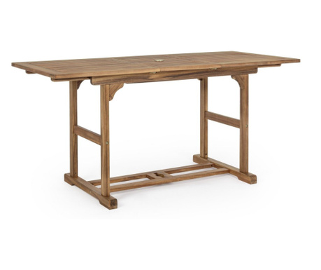 Noémi barna fa kihúzható asztal 120/160 cm x 70 cm x 74 h