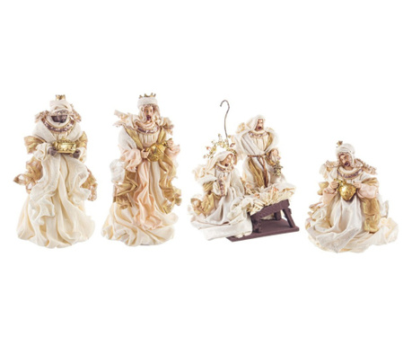 Set 6 figurine religioase Nasterea Domnului 23x18x28 cm 13x13x25 cm