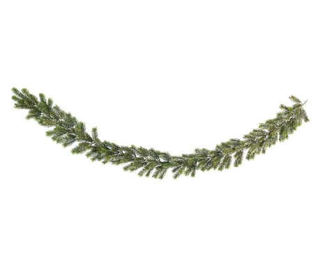 Ghirlanda brad artificial verde cu sclipici auriu Marmolada 190 cm