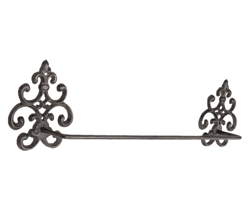 Suport fier forjat maro pentru prosoape 58 cm x 6 cm x 15 h - 2