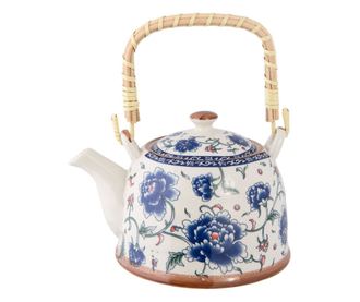 Plavo bijeli keramički čajnik 18 cm x 14 cm x 12 h / 0,7 L