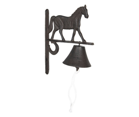 Zidno zvono od konjskog smeđeg željeza 20 cm x 11 cm x 27 h