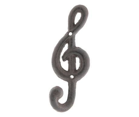 Smeđa željezna vješalica za zid 6 cm x 5 cm x 17 v