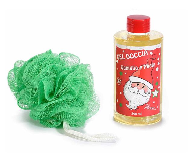Set spužvica, gel za tuširanje, Božić 1x10cm, 1x200 ml