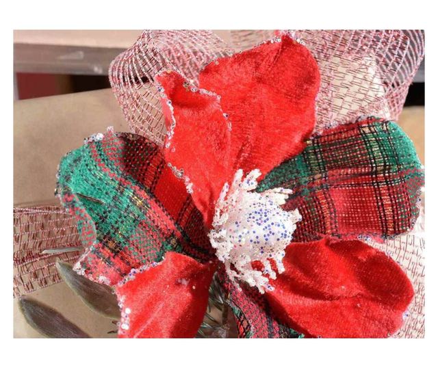 2 db 12x19 cm-es textil karácsonyfa készlet