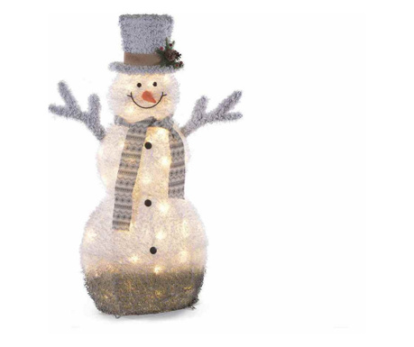 Figurica snežaka z LED diodami 82x30x122 cm