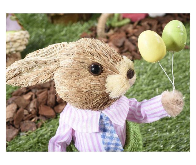 Uskršnji zeko figurica, dječak, 12x10x24 cm