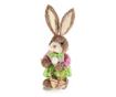 Nyuszi Easter Girl figurás zöld ruha natúrszálas textil 14 cm x 33 H
