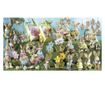 Nyuszi Easter Girl figurás zöld ruha natúrszálas textil 14 cm x 33 H
