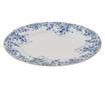 Set od 2 plavo bijela porculanska tanjura 26x2 cm