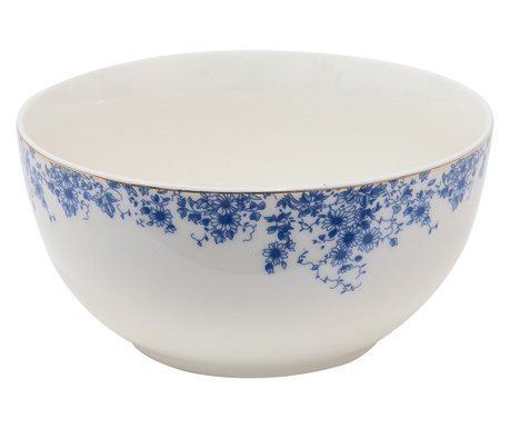 Set od 4 bijelo plave porculanske zdjelice 14x7 cm