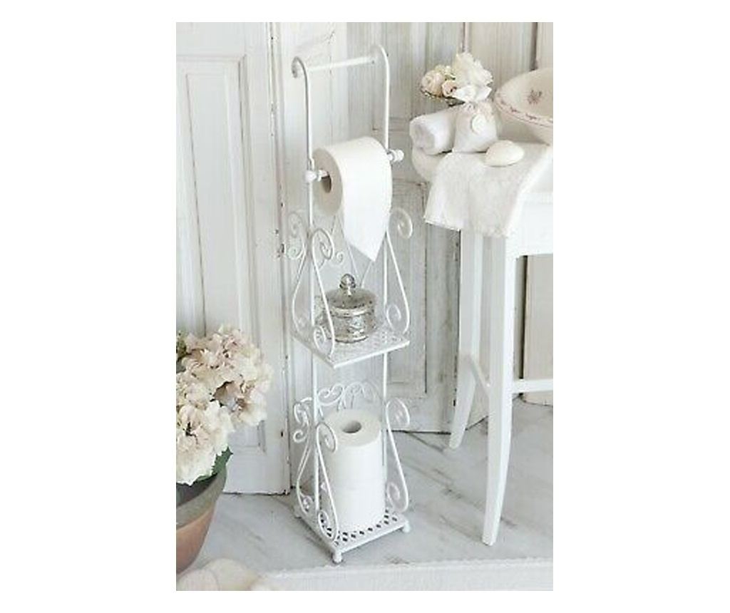 Suport hartie igienica White Metal 17 x 17 x 97 cm, Yankee Land - 2