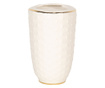 Čaša za četkice za zube keramika bijelo zlato Ø 7 cm x 12 cm