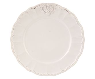 Set od 8 bež keramičkih tanjura 21 cm