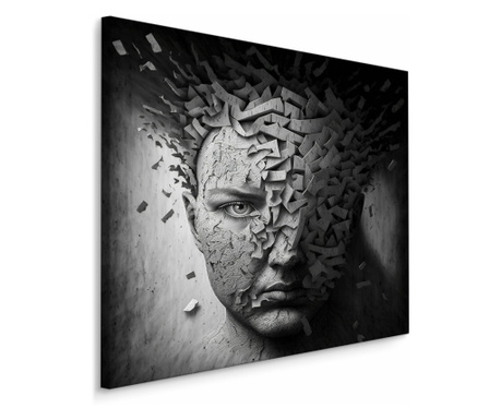 Tablou Pentru Camera de zi FACE Portret Decorare Abstracta Efect 3D