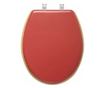 Capac toaleta MDF inchidere lenta roz ciresiu natur 36x46X5.5 cm
