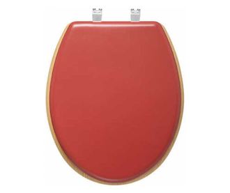 Capac toaleta MDF inchidere lenta roz ciresiu natur 36x46X5.5 cm