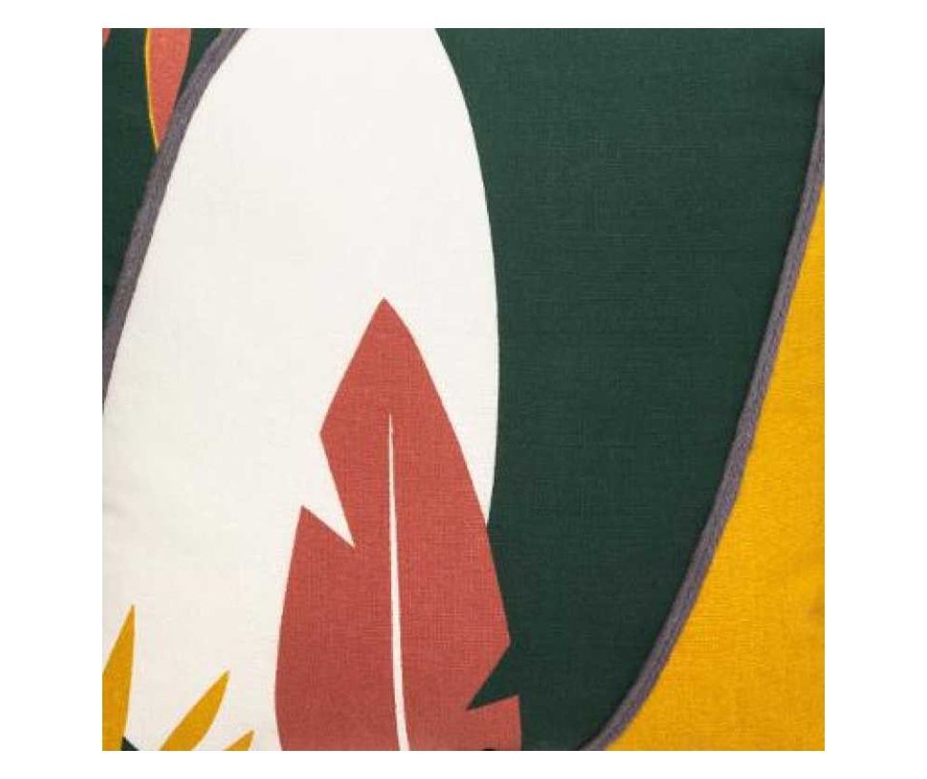 Perna print musa 40x40 cm - Verde - 6