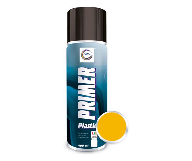 Spray vopsea Grund email pentru plastic  ( RAL1021), 400 ml