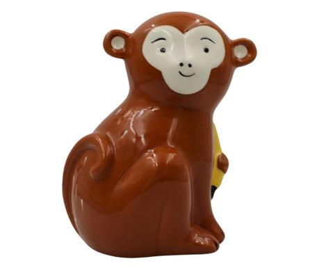 Pușculiță din ceramică model maimuțică mâncăcioasă