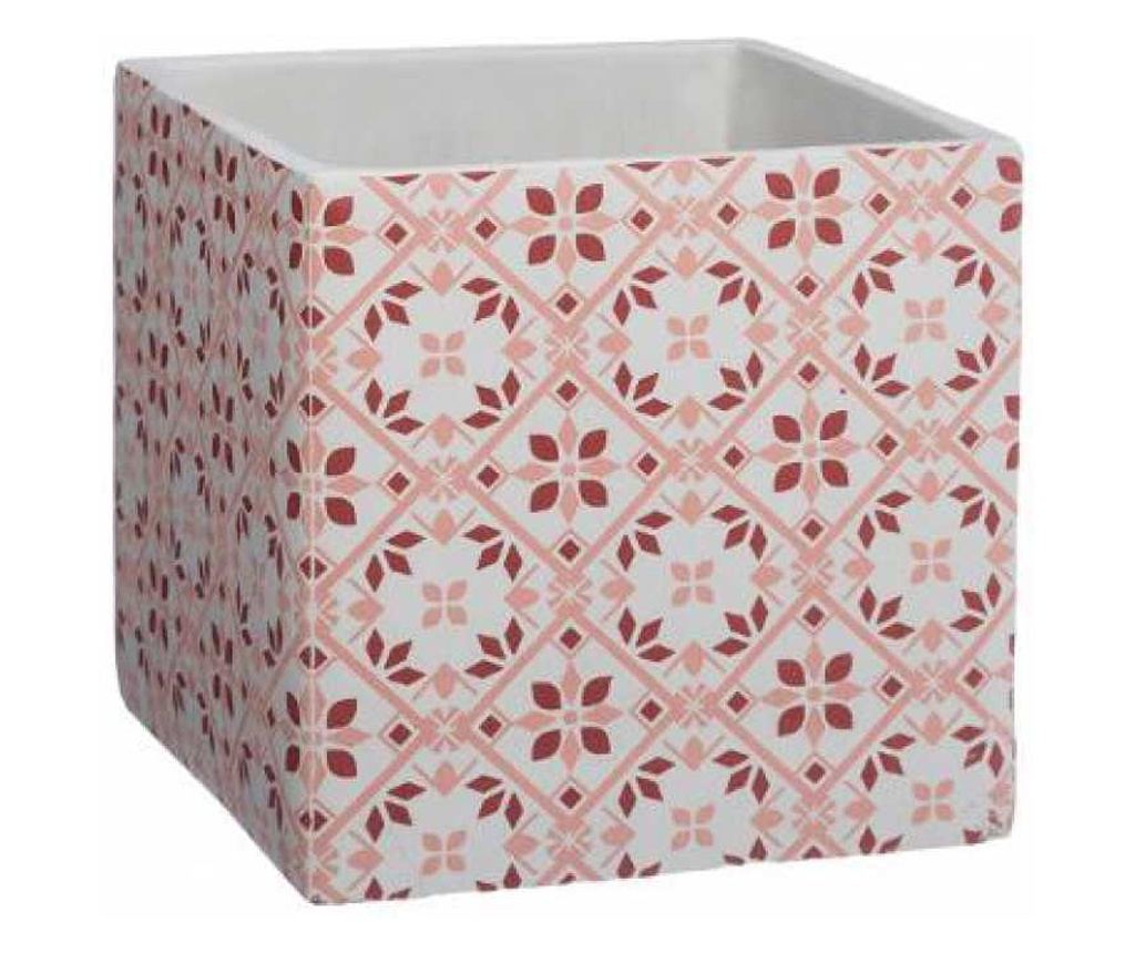 1 set 3 ghivece patrate din cermica max 14x14,5x13,7 cm - Mozaic - 2