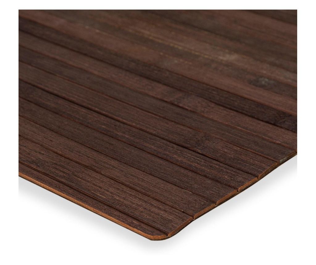 Covor dreptunghiular, din bambus si cauciuc, 50 x 80 cm, Grunberg BM026/MARO (maro) - 2