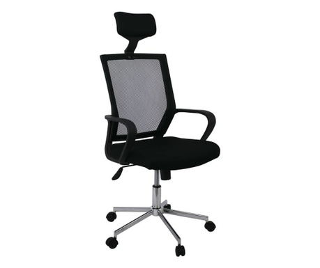 Мениджърски офис стол - черен цвят