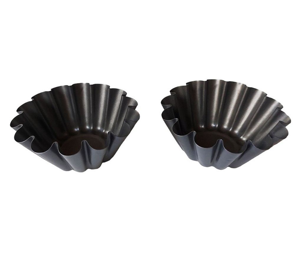 Forma pentru Savarine, Set 2 cavitati, Gri, 10 cm, 325COF - 2