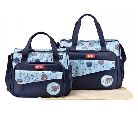 Set genti pentru mamici Baby Sky-Navy