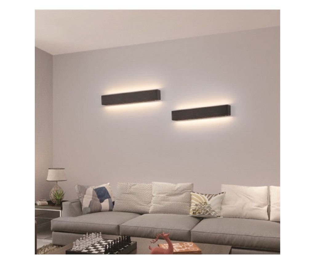 Aplica LED RFAN, Model C20990/600, 3 Tipuri De Lumina, 15W+14W, Negru - 2