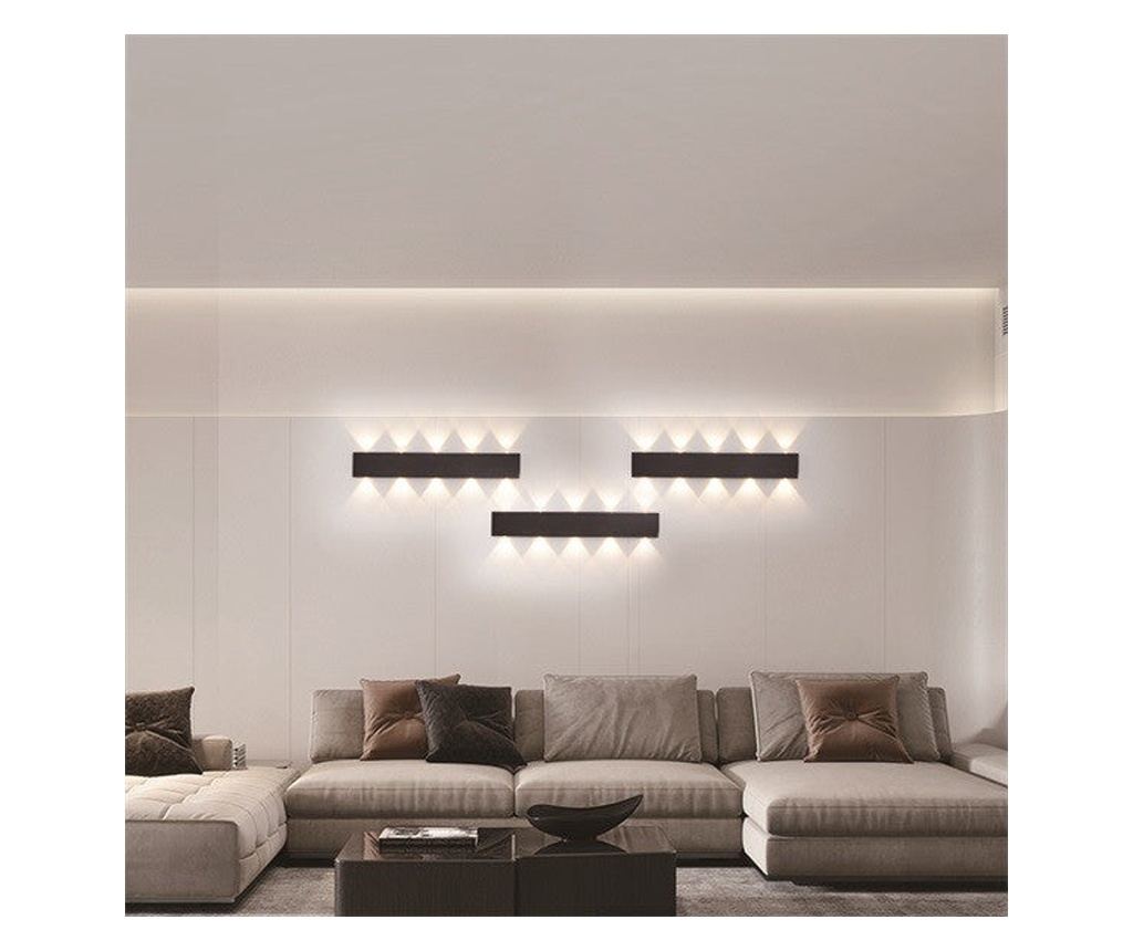 Aplica LED RFAN, Model C20990/600, 3 Tipuri De Lumina, 15W+14W, Negru - 3