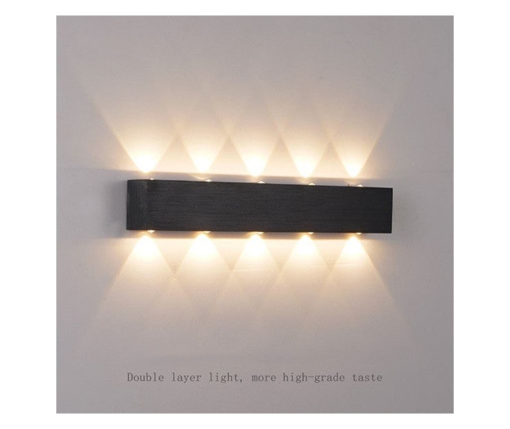 Aplica LED RFAN, Model C20990/600, 3 Tipuri De Lumina, 15W+14W, Negru - 4