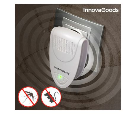 Мини Ултразвуков Репелент за Насекоми и Гризачи InnovaGoods