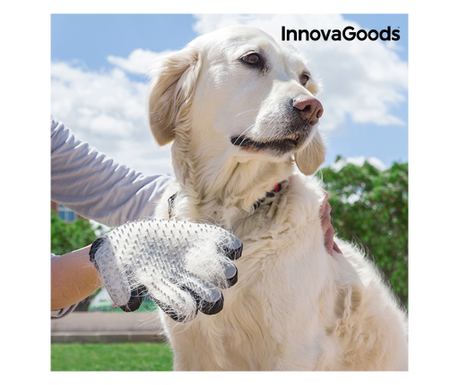 Relpet InnovaGoods Ръкавица за четкане и масаж на домашни любимци
