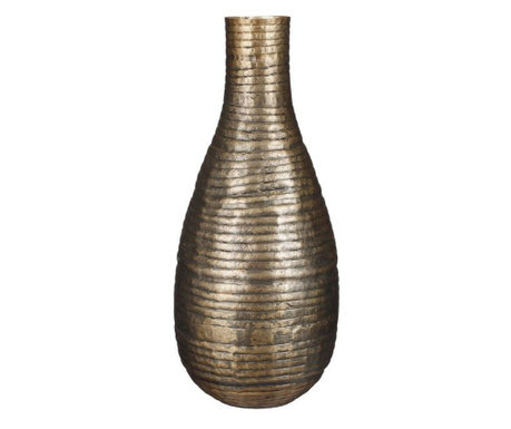 Vaza metalica Albany, auriu antichizat, 39,5x16 cm