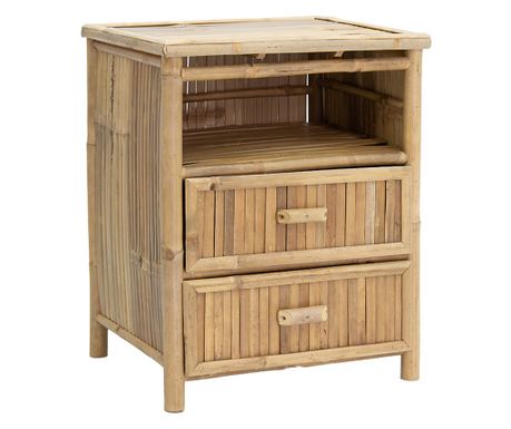 Нощно шкафче Бамбук 56x46x69 см