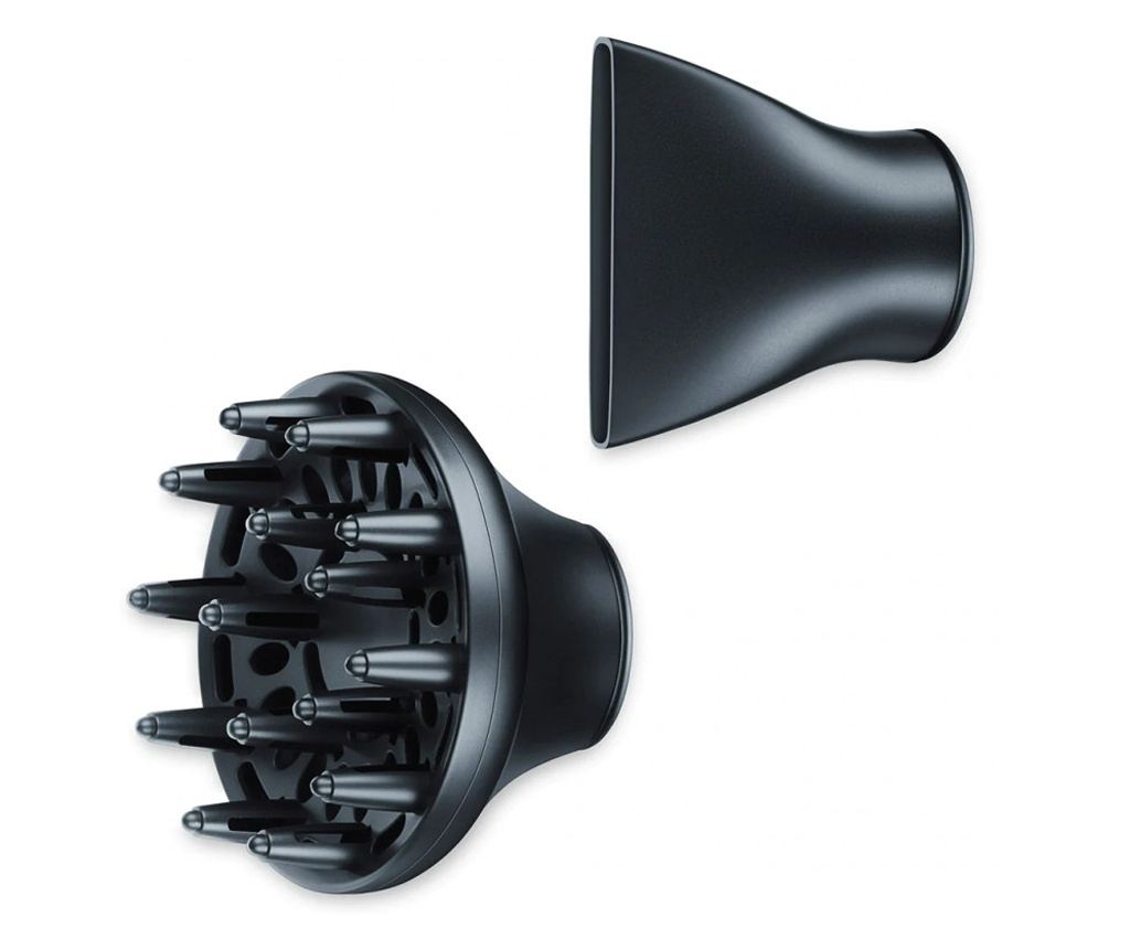 Сешоар Beurer HC 80, 2200 W, Тройна йонизация, AC мотор, 3 температурни настройки, 2 скорости, Аксесоари, Черен - 5