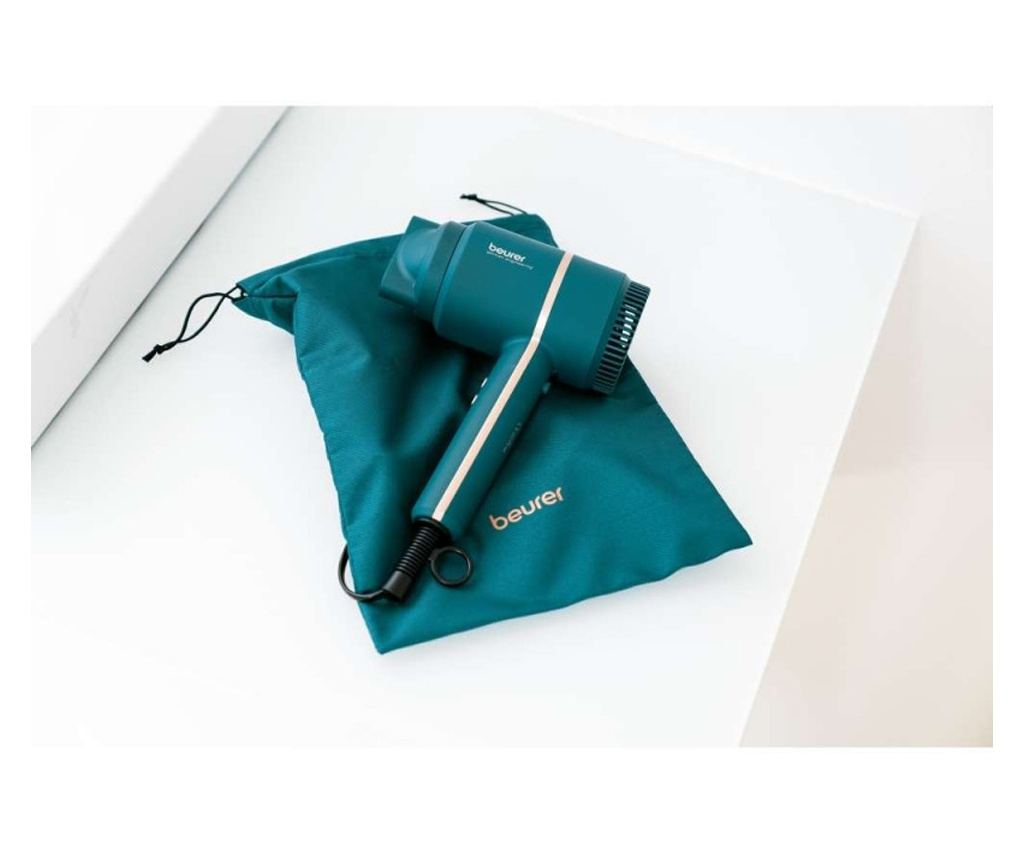 Сешоар Beurer HC 35 Ocean, 2000 W, Йонизация, 3 температурни настройки, 3 скорости, Студен въздух, Tюркоаз - 4